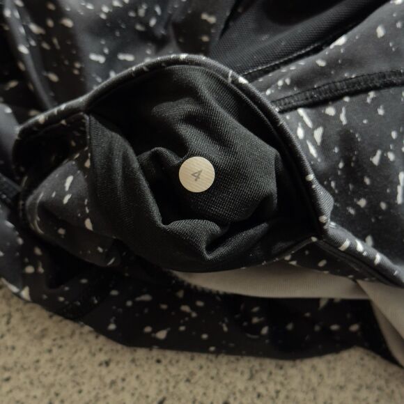 Lululemon Wunder Under High-Rise 30" Black White Speckled Luxtreme Leggings Sz 4 - Picture 8 of 8